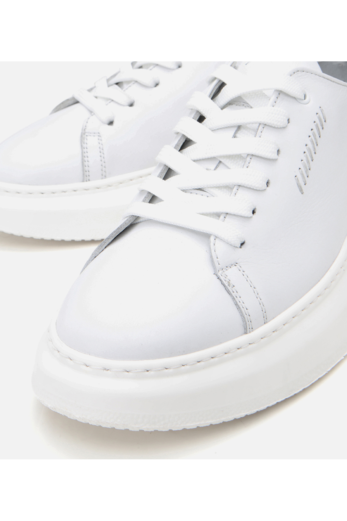Hotiç  Hakiki Deri Beyaz Erkek Günlük Ayakkabı - Görsel 4
