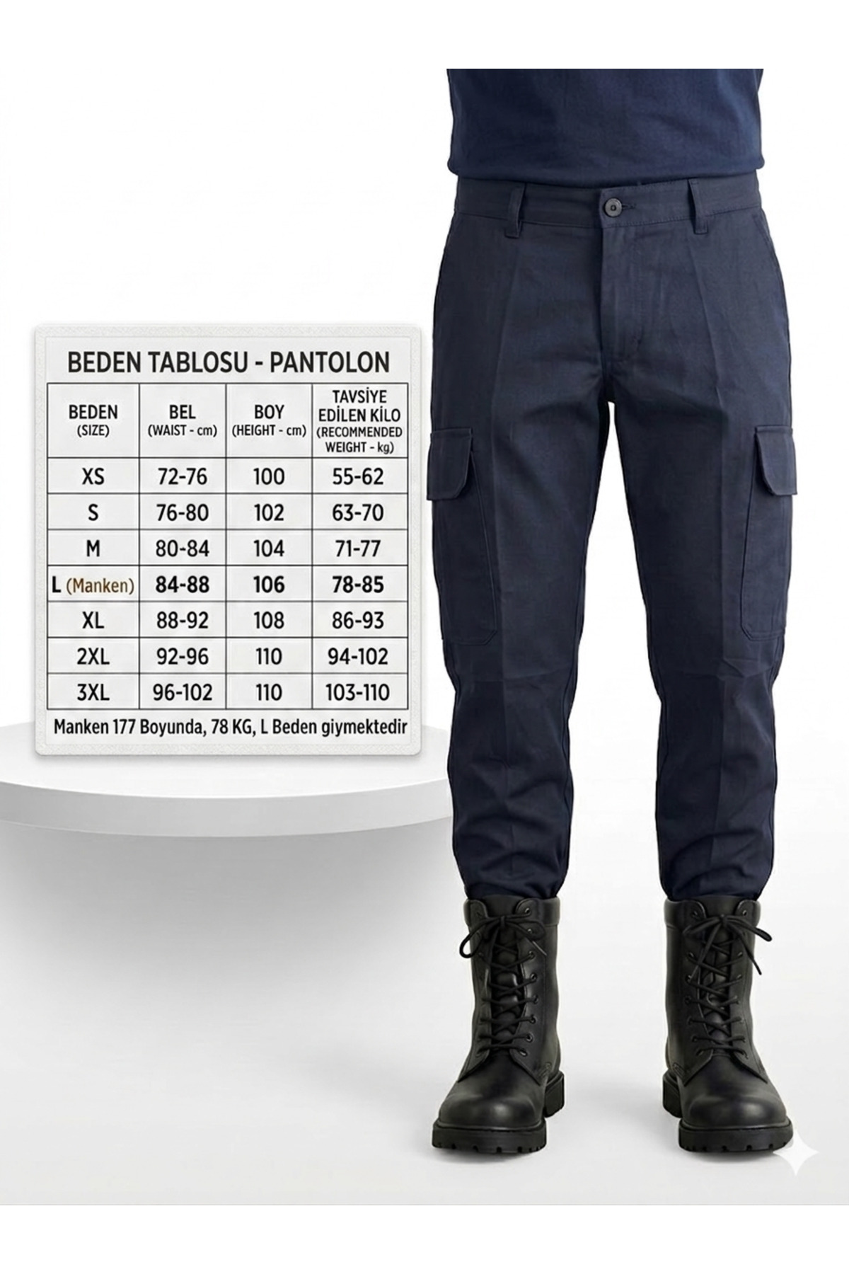 ELMAS TOUCH Lacivert Jandarma Asayiş Pantolon görsel 2