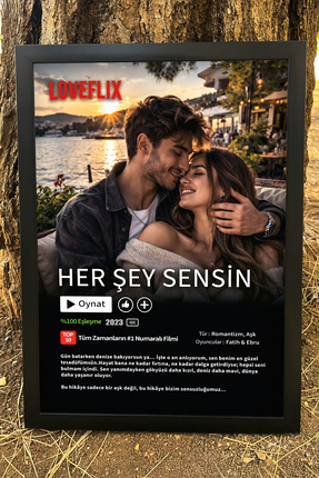 Kamenca Kişiye Özel Netflix Film Posteri Tasarım Tablo - Sevgililer Günü Hedi...