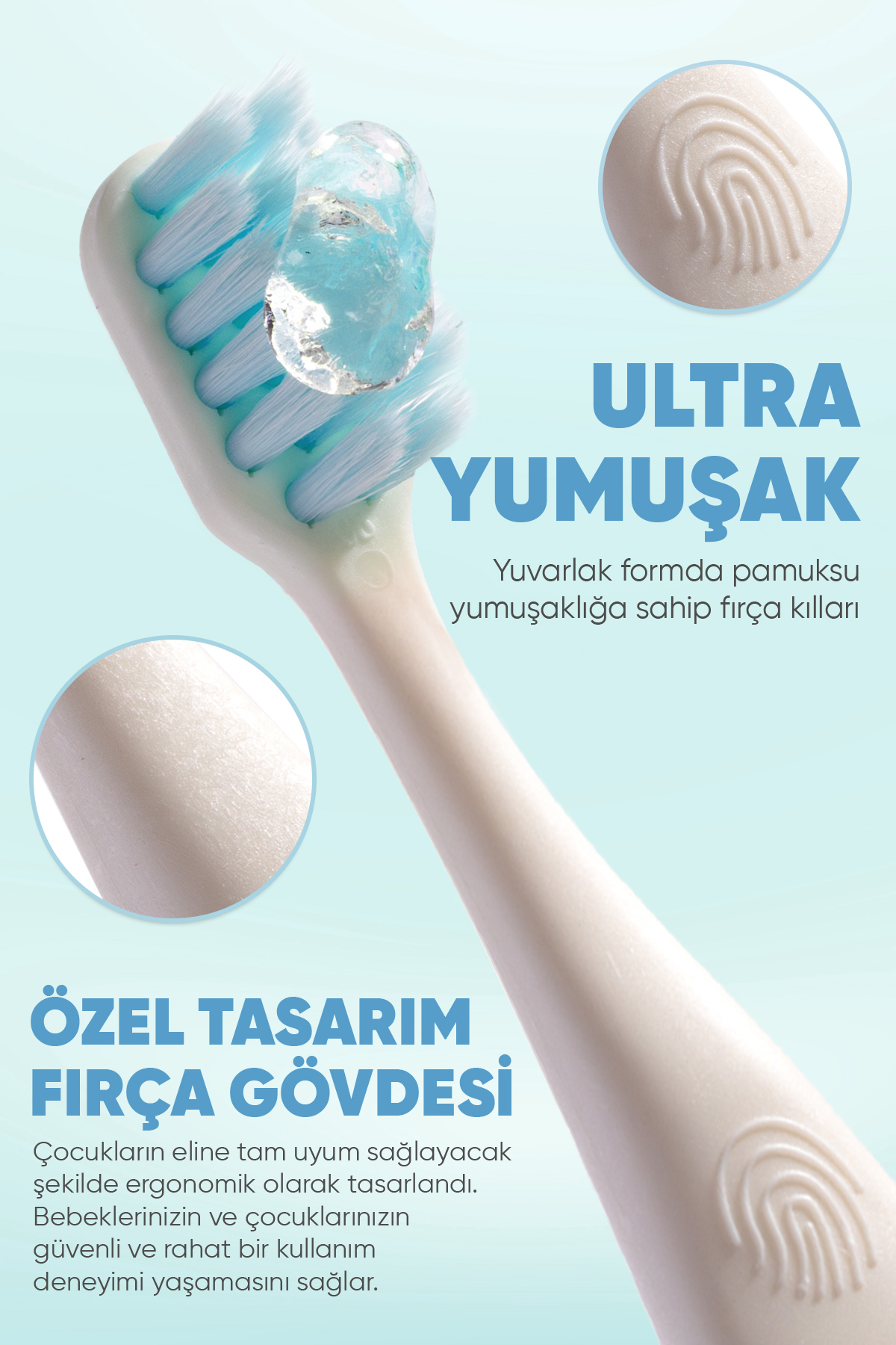 BABYTON Ekolojik Diş Fırçası Zebra fotoğrafı 2 (önizleme)