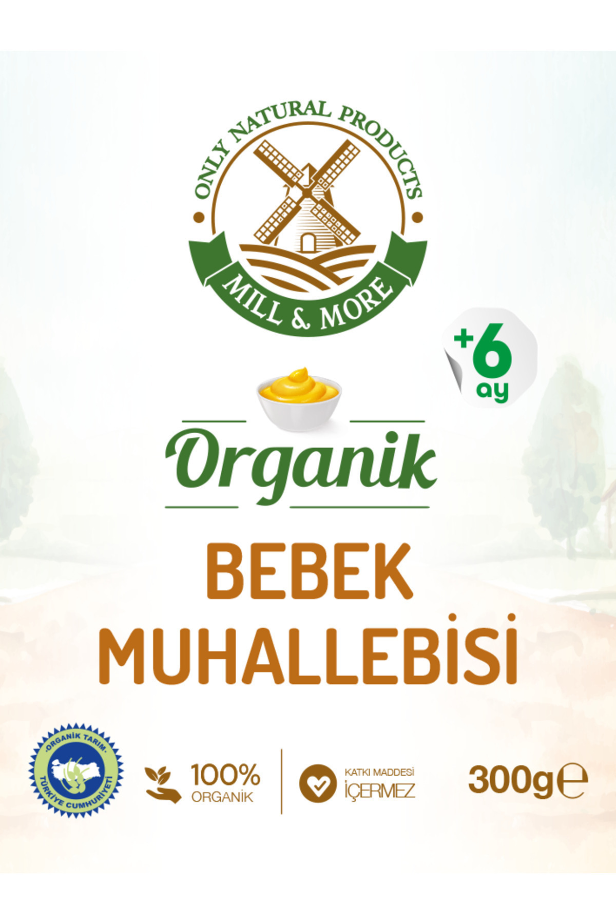 Mill & More Only Natural Products Organik Bebek Muhallebisi Karışımı 300 g + Organik Bebek Pudingi 300 g Seti fotoğrafı 2 (önizleme)