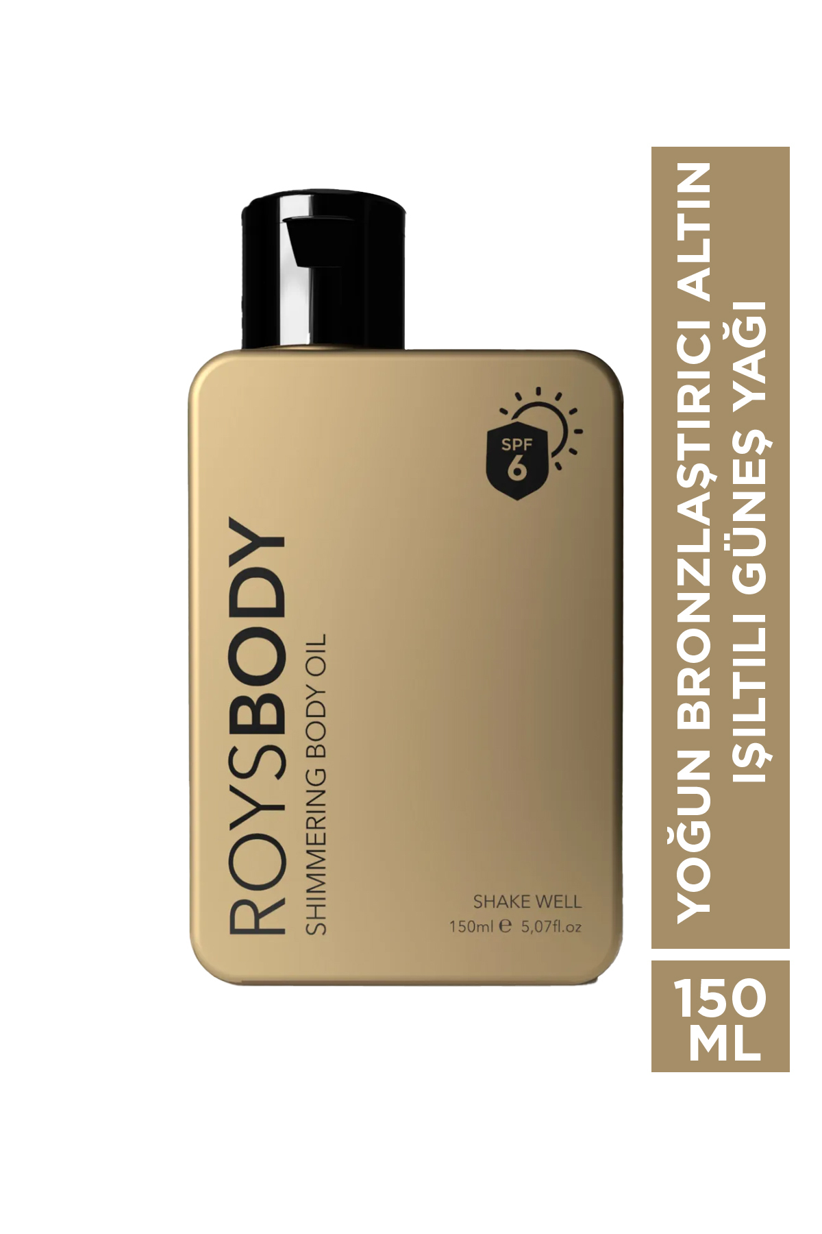 Shimmering Body Oil Yoğun Bronzlaştırıcı Altın Işıltılı Güneş Yağı 150 ml Spf 6 — RYSSML