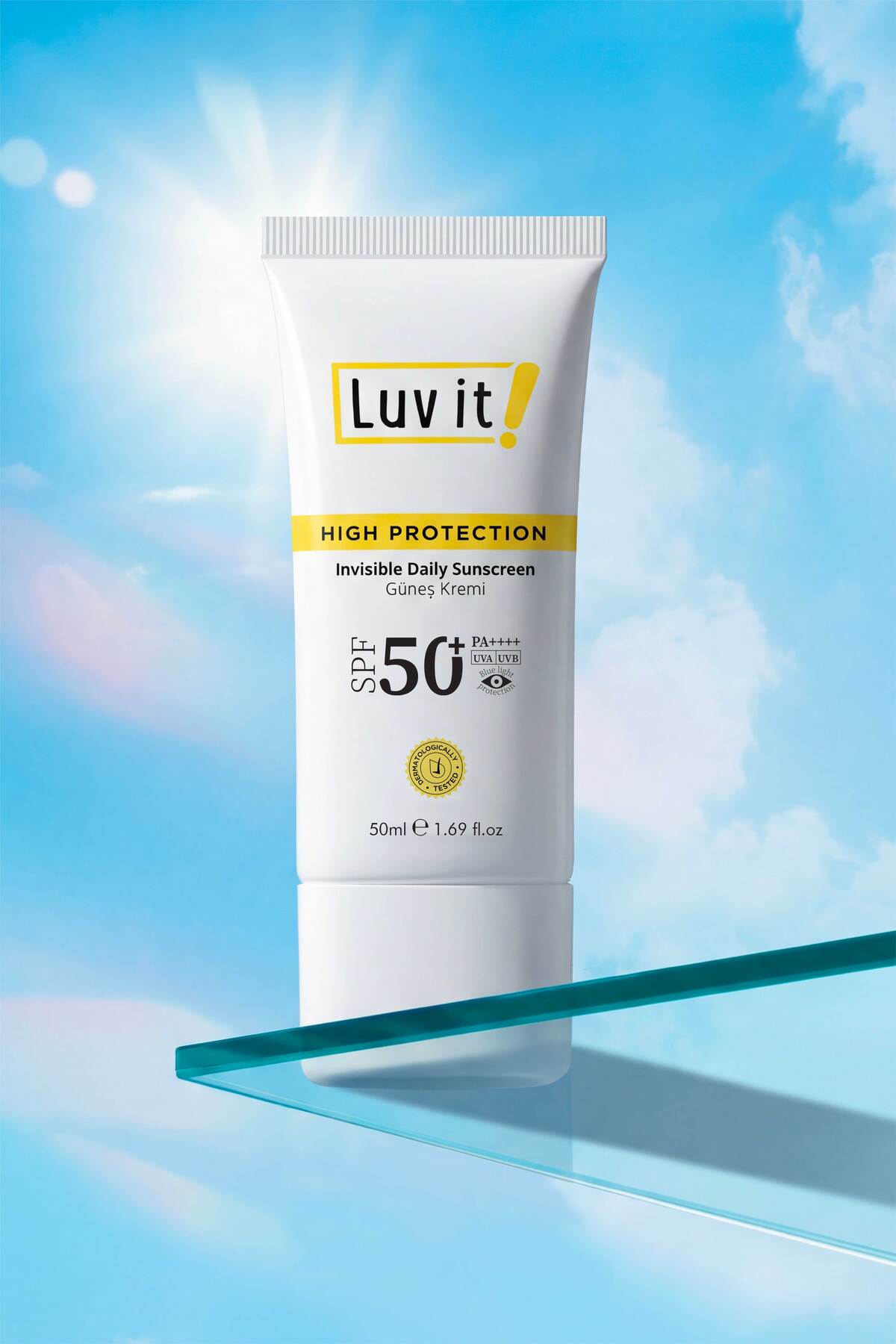 Güneş Kremi SPF50+ PA++++ Geniş Bant Yüksek Korumalı Leke Karşıtı UVA UVB 50 ml — L112 — تصویر 3 از 7