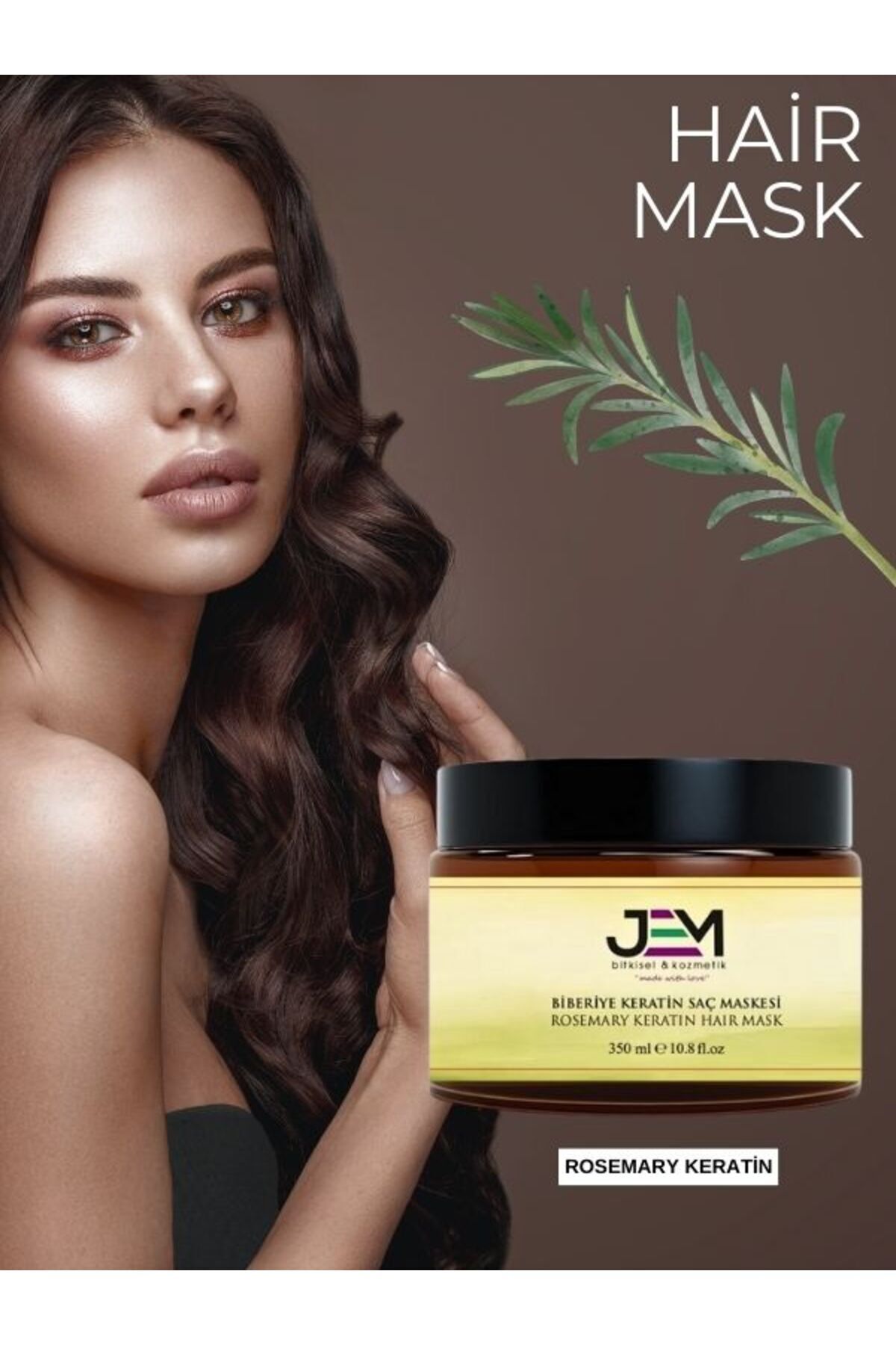 Biberiye Saç Bakım Maskesi Keratin Rosemary Hair Mask — Saçbakmmaskesi — تصویر 3 از 4