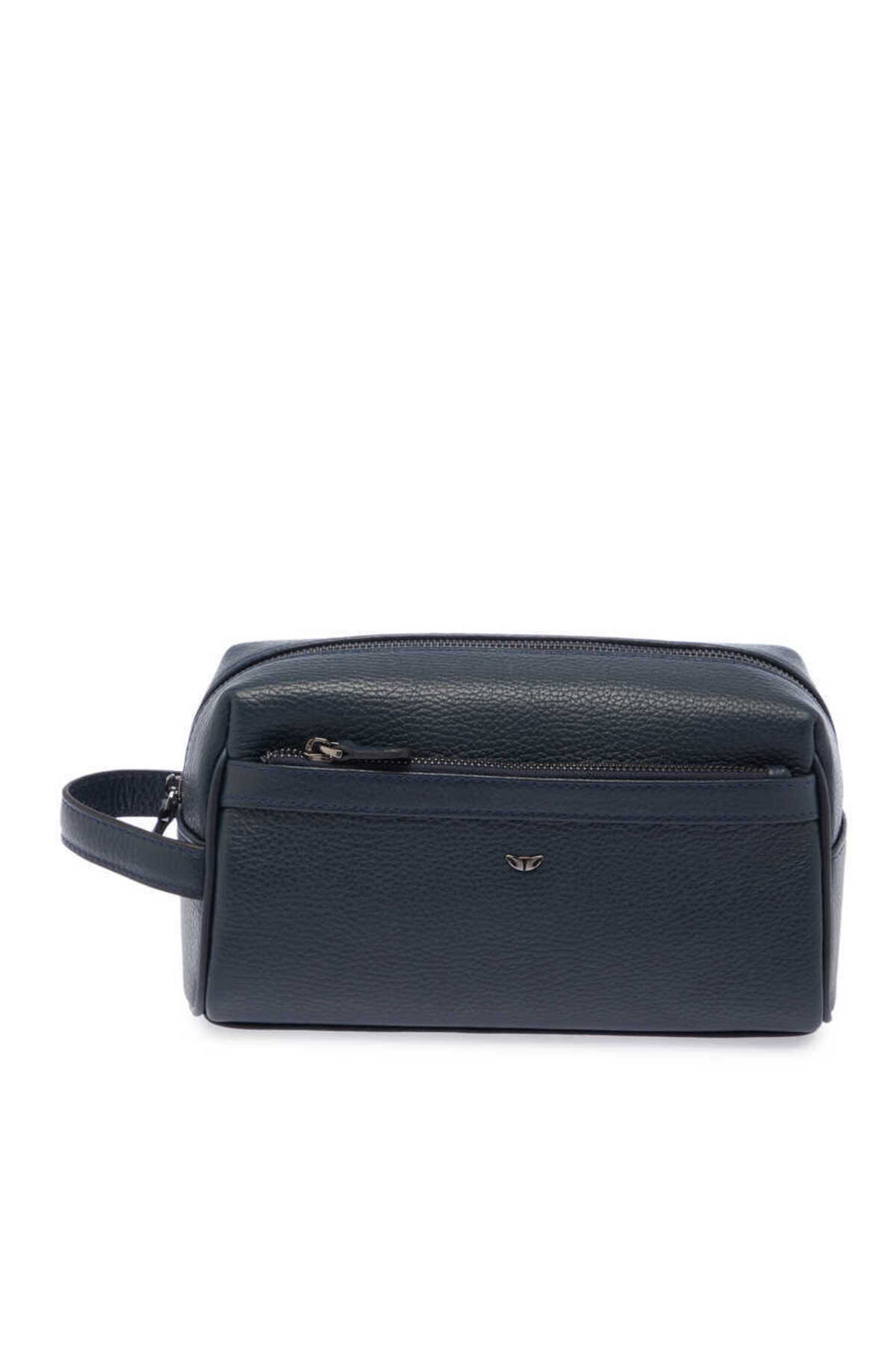 Tergan Lacivert Hakiki Deri Unisex Portföy Çantası - S1PC00021496-A38