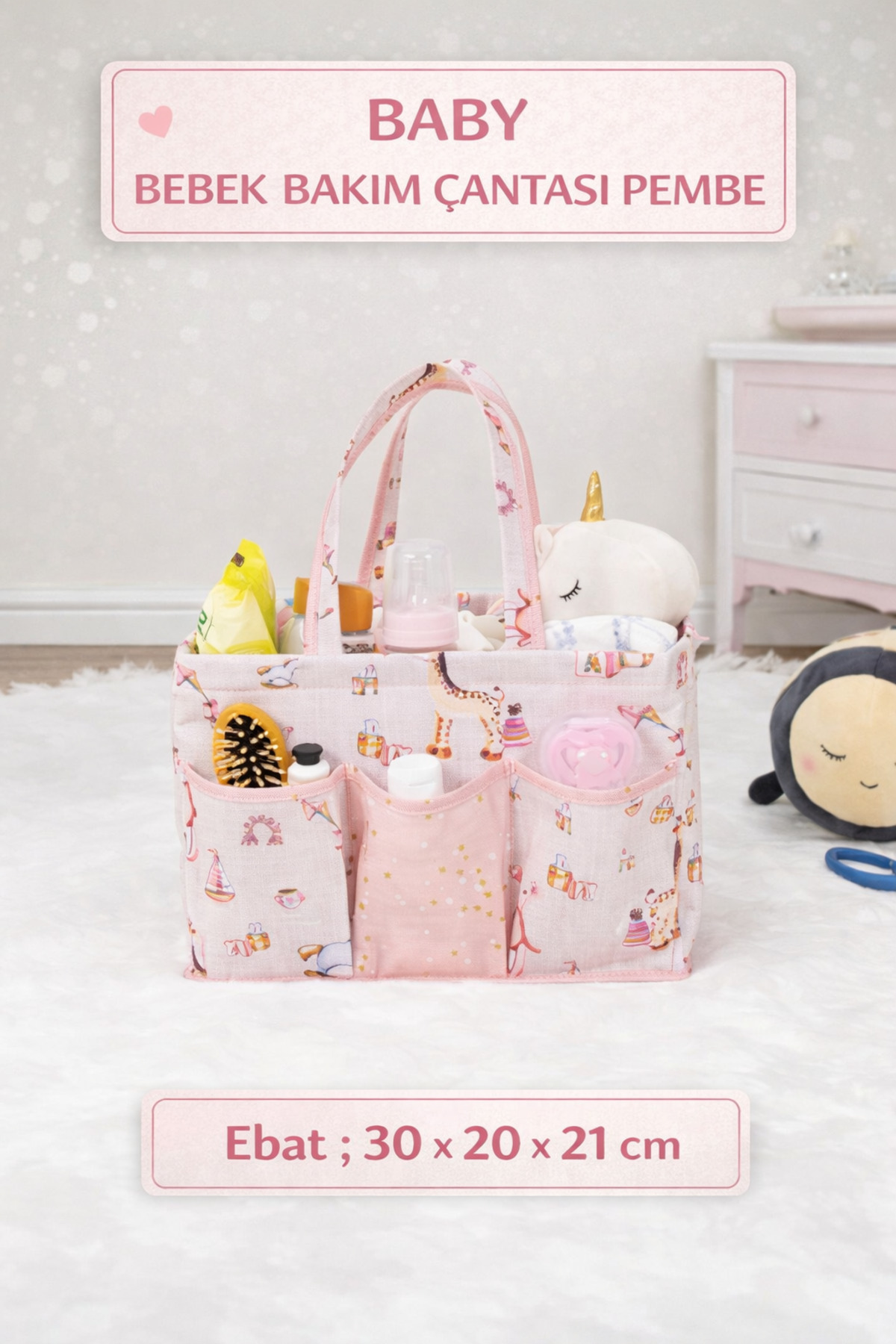 PONÇİK BEBEK Baby Doğum Çantası Çok Kullanışlı Düzenleyici Set 7 Parçadır fotoğrafı 2 (önizleme)