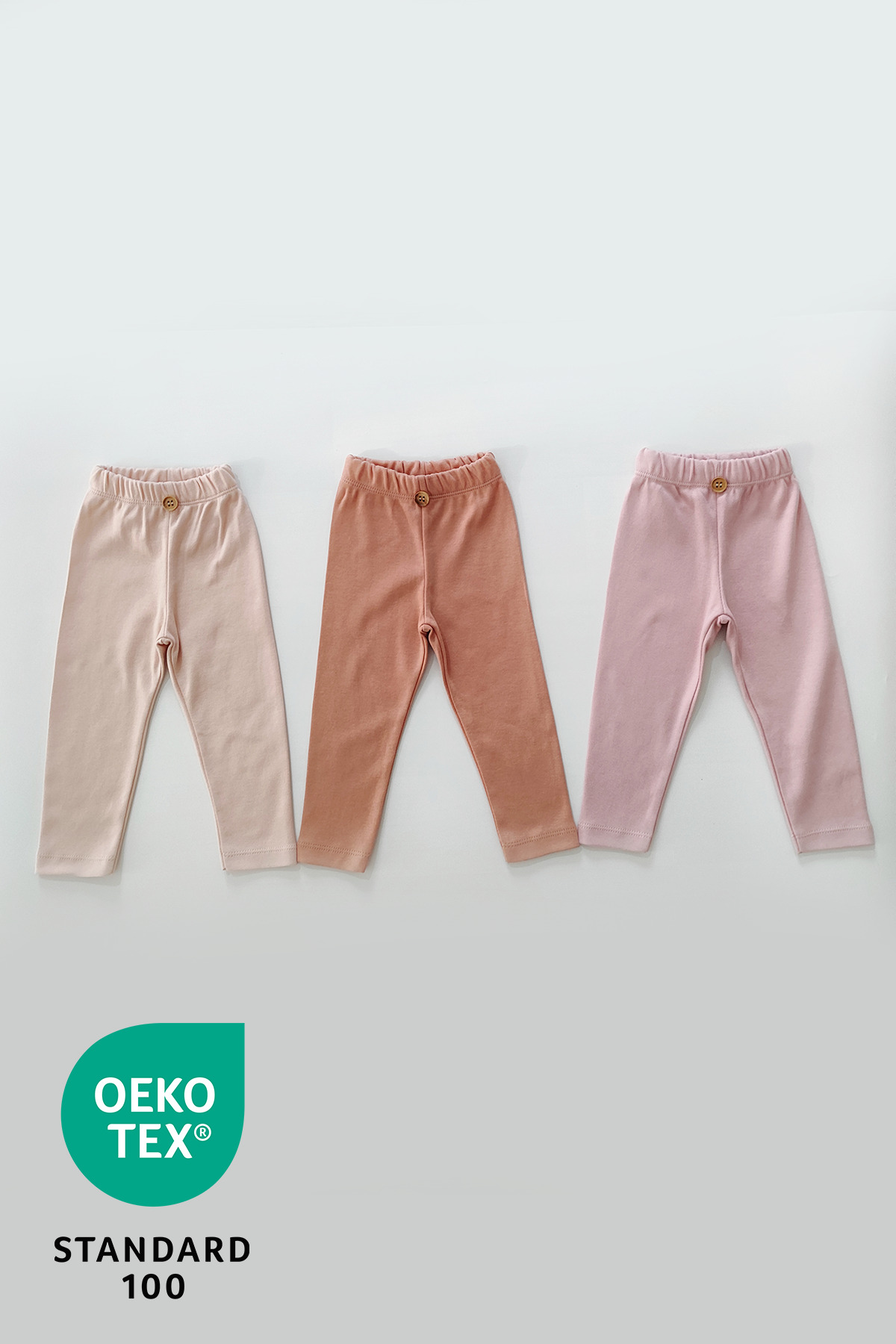 Luppinos Candy 3lü %100 Pamuk Bebek Tayt Pantolon Set fotoğrafı 5 (önizleme)