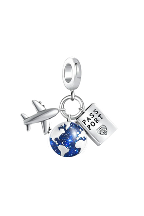 Fubena Uçak Dünya Ve Pasaport Sallantılı Charm