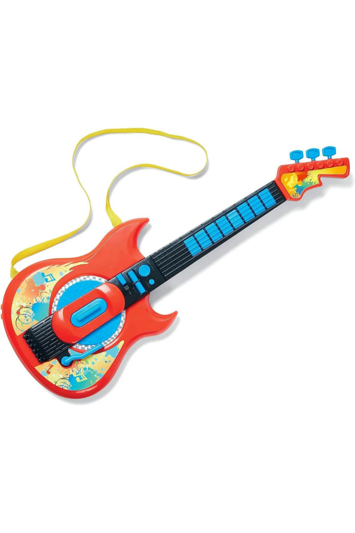 craftivio Müzikli Elektronik Rock Gitar - Askılı, Ses Efektli Eğitici Oyuncak Müzik Aleti fotoğrafı 2 (önizleme)