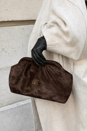 JARDEE Jena Kadın Siyah Yansımalı Saten Süet Yumuşak Suni Deri Askılı Clutch ...