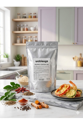 ergo food Tempura Unu Karışımı Baharatlı 1 Kg | Tavuk, Karides ve Sebze Kapla...