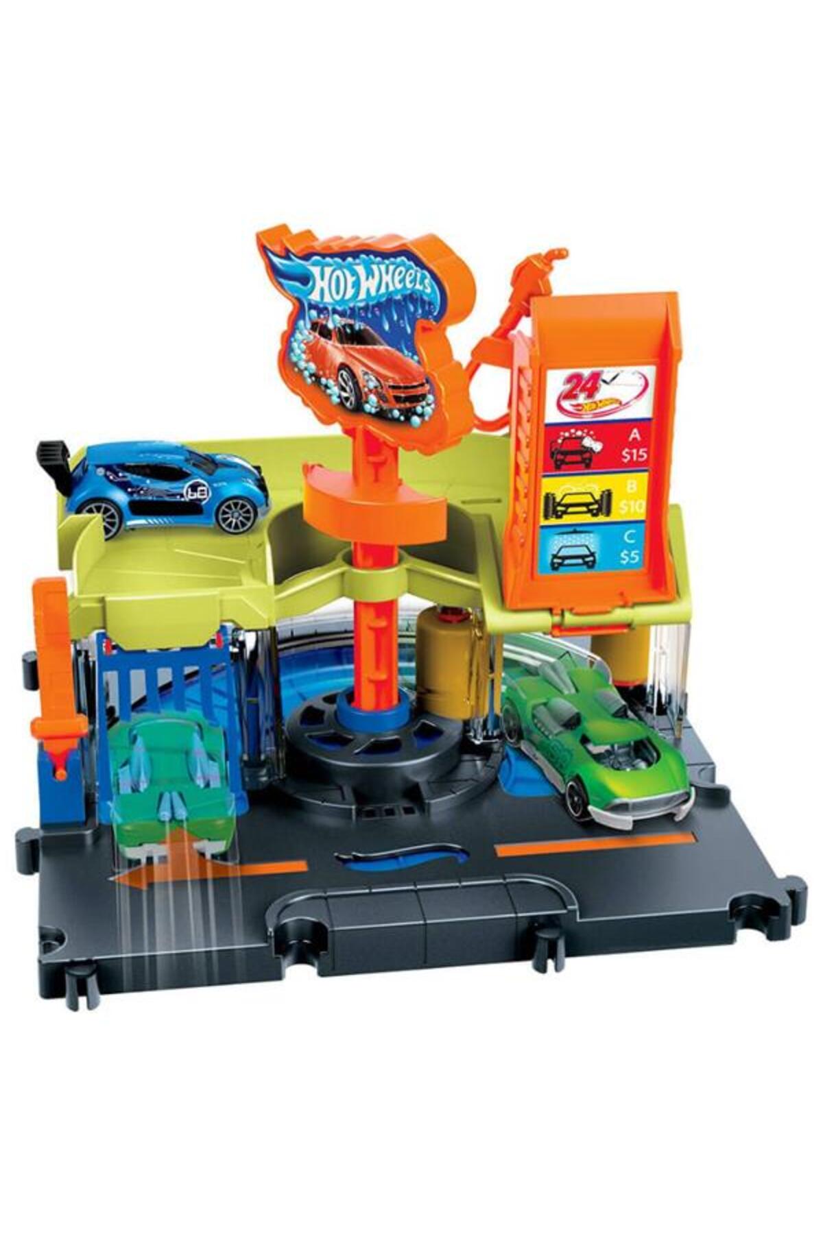 HOT WHEELS Şehir Hayatı Serisi Araba Yıkama İstasyonu HDR27 fotoğrafı 3 (önizleme)