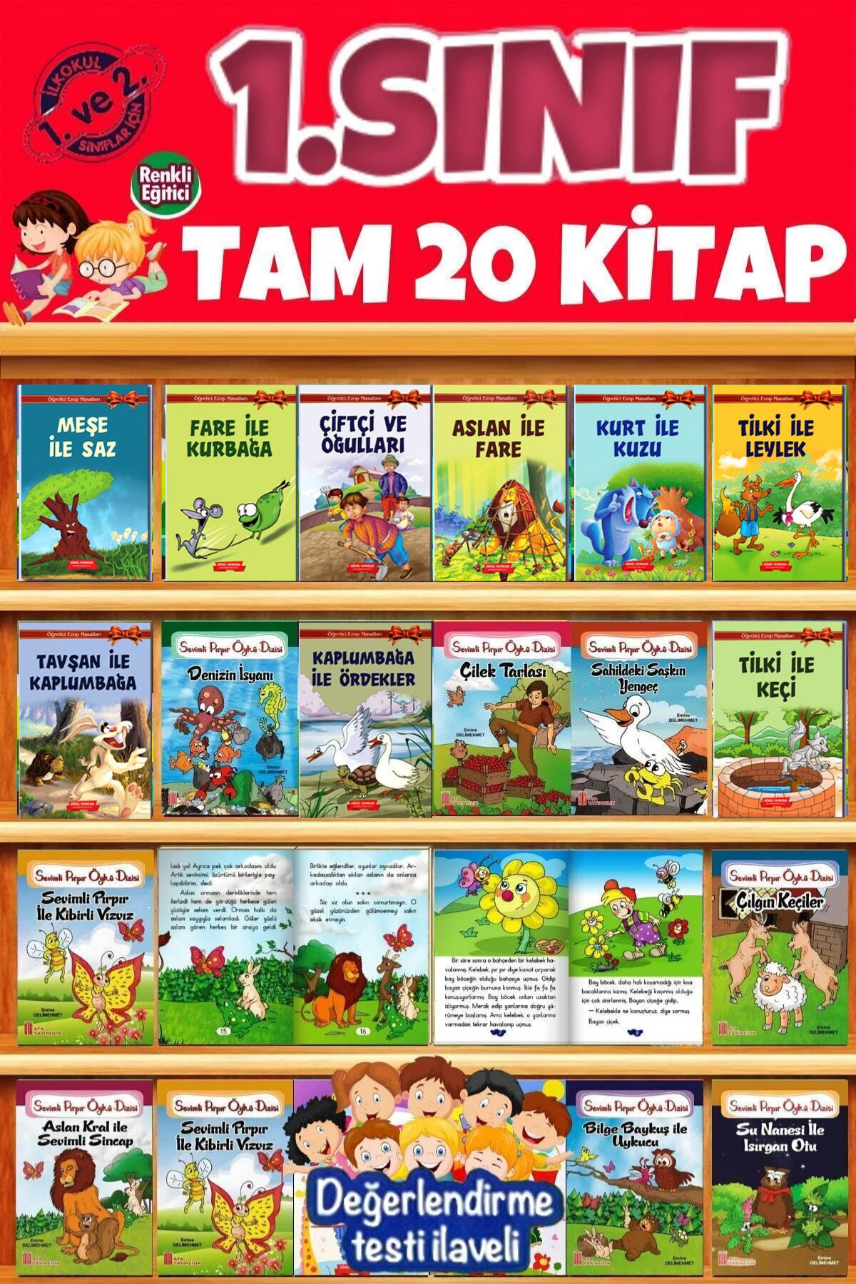 GÖNÜL YAYINCILIK 1. Sınıflar Için Tavsiyeli Kolay Okuma Hikaye Kitapları Seti Tam 20 Adet fotoğrafı 6 (önizleme)