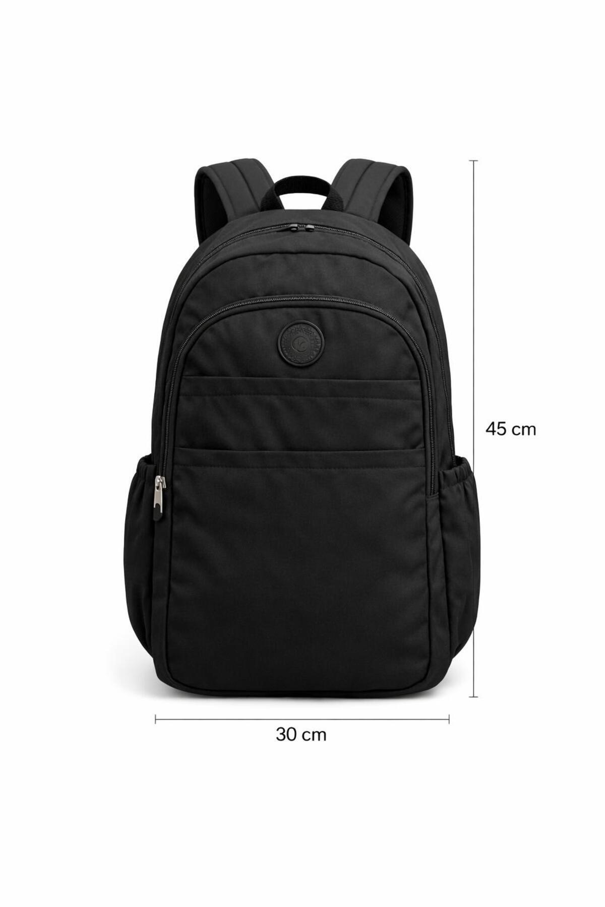 citycenterfashion  Unisex Krinkıl Okul Sırt Çantası Ortaokul Lise Üniversite Su Geçirmez Kumaş Laptop Cepli cty-lbn-104