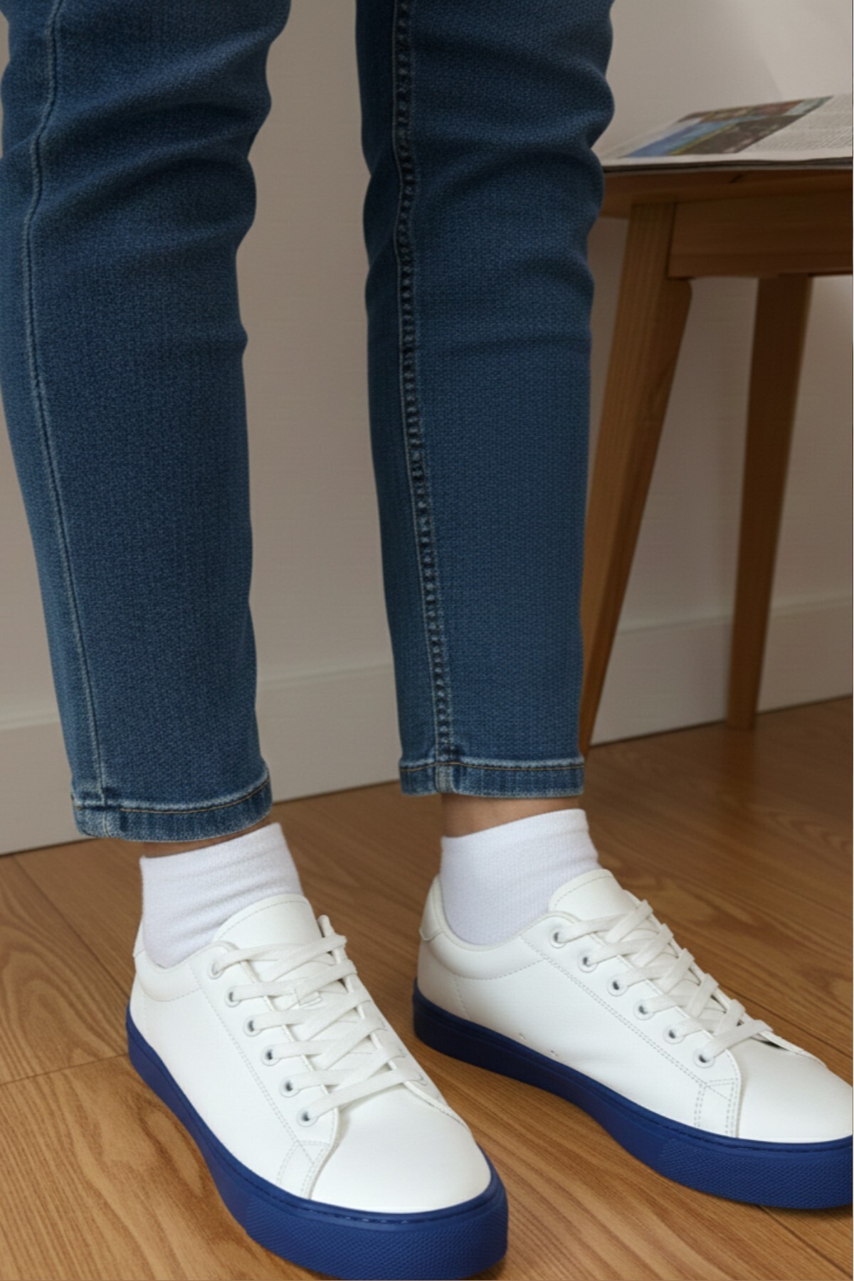 YASYAS  10 Çift Pamuklu Likralı Beyaz Unisex Patik Çorap - Görsel 3