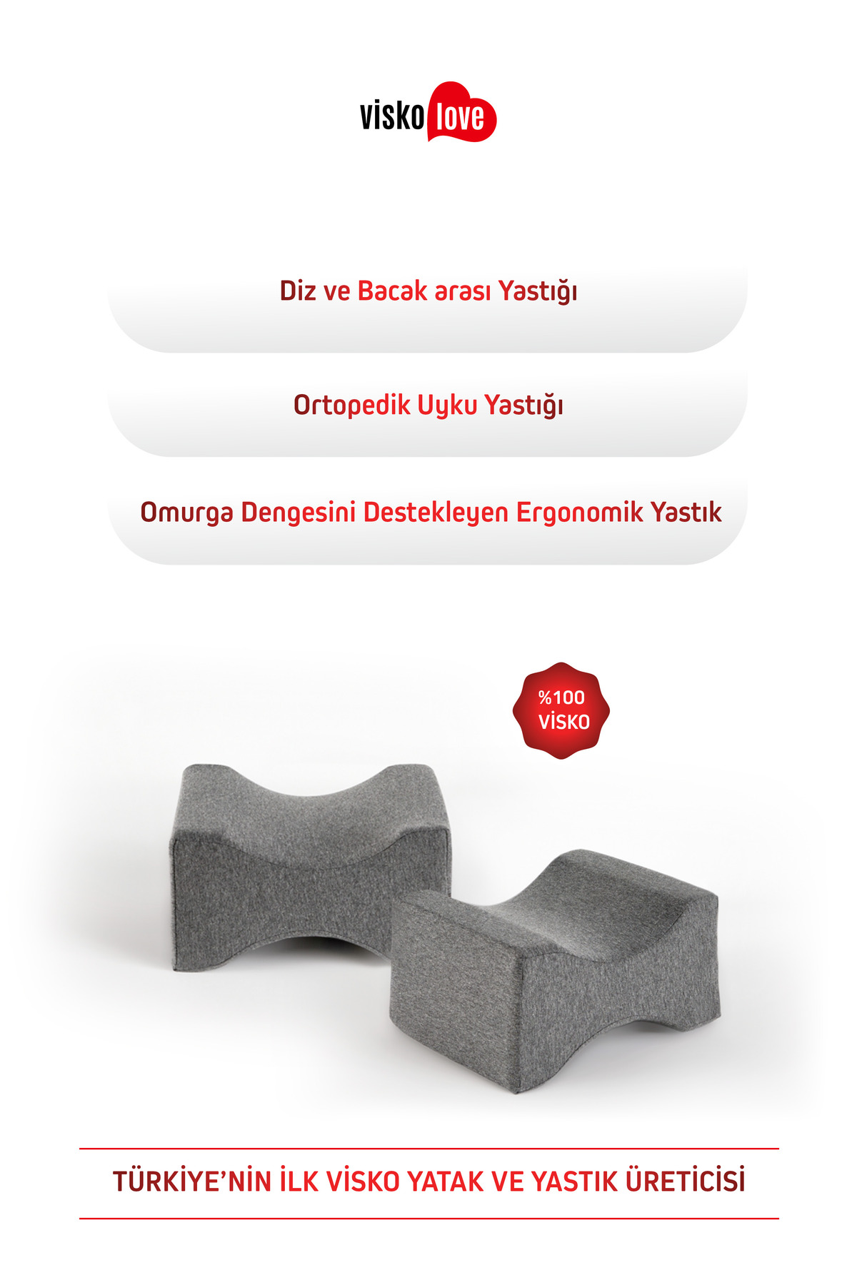 Knee Support, Visco Knee and Leg Support Cushion