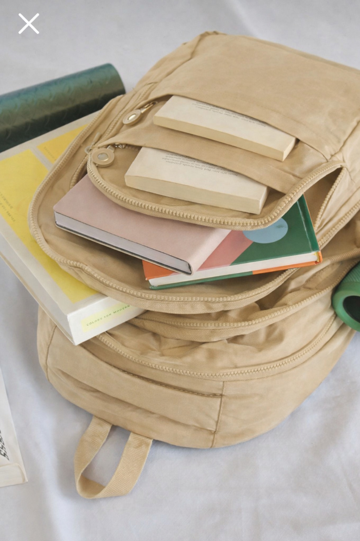 citycenterfashion  Unisex Krinkıl Okul Sırt Çantası Ortaokul Lise Üniversite Su Geçirmez Kumaş Laptop Cepli cty-lbn-104 - Görsel 4