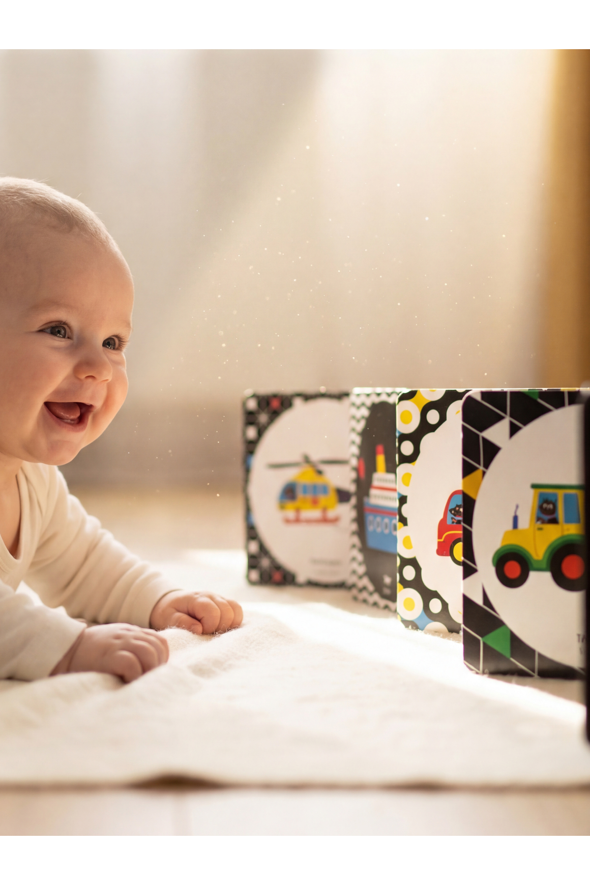 TOTS & FOLKS Tummy Time Bebek Aynası Ve Katlanabilir Kitap | Tummy Time Aynalı Kitap fotoğrafı 4 (önizleme)