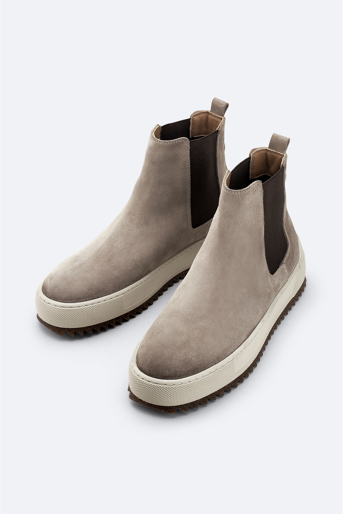 Avva  Erkek Vizon %100 Süet Esnek Taban Hafif Chelsea Bot B008009 - Görsel 2