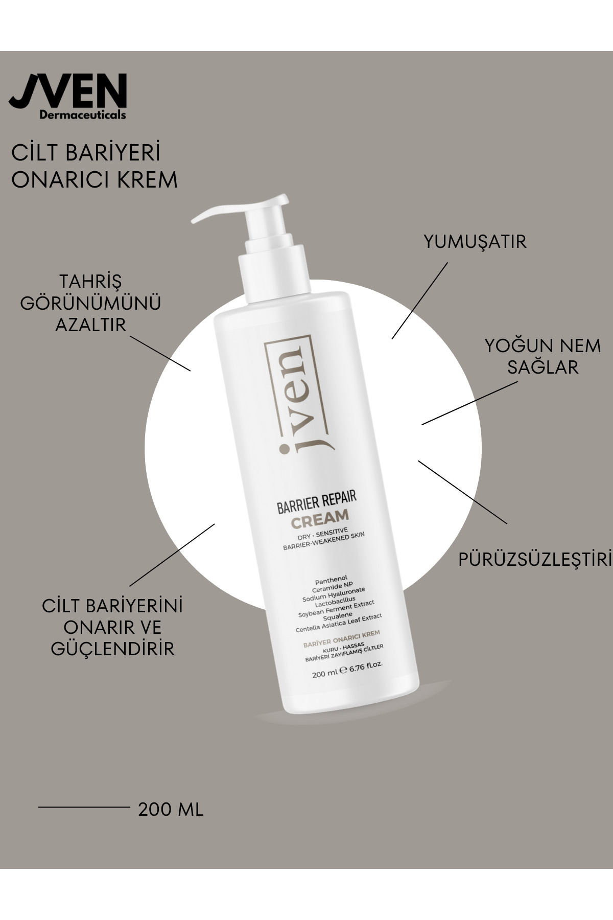 Barrier Repair Cream - Kuru, Hassas ve Bariyeri Zayıflamış Ciltler İçin Bariyer Onarıcı Krem — BRC1 — تصویر 4 از 5