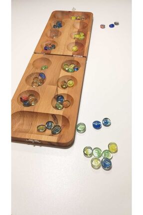 Moccotoys Masif Ahşap Mangala 13*49 Cm (renkli Cam Taşlı)