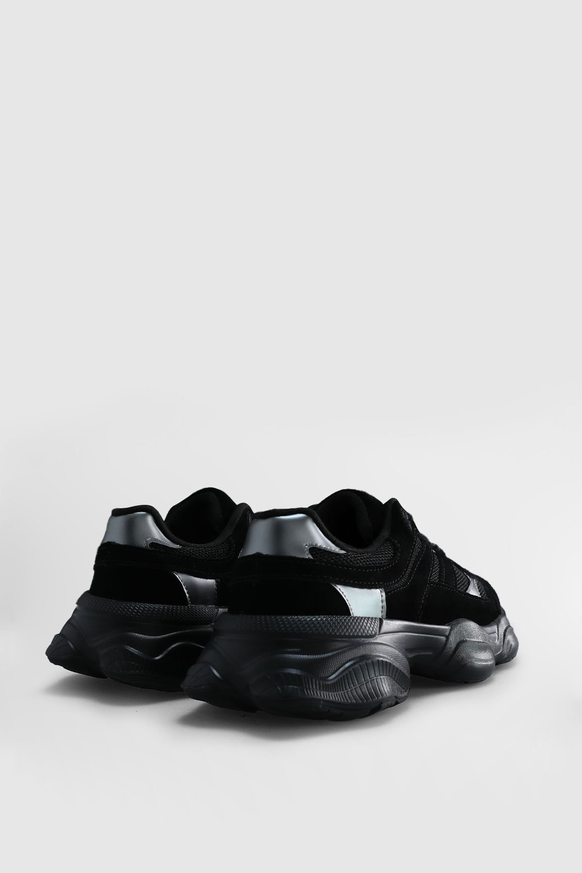 Lufian  112230240 Mark Sneaker Erkek Deri Ayakkabı SİYAH - Görsel 4