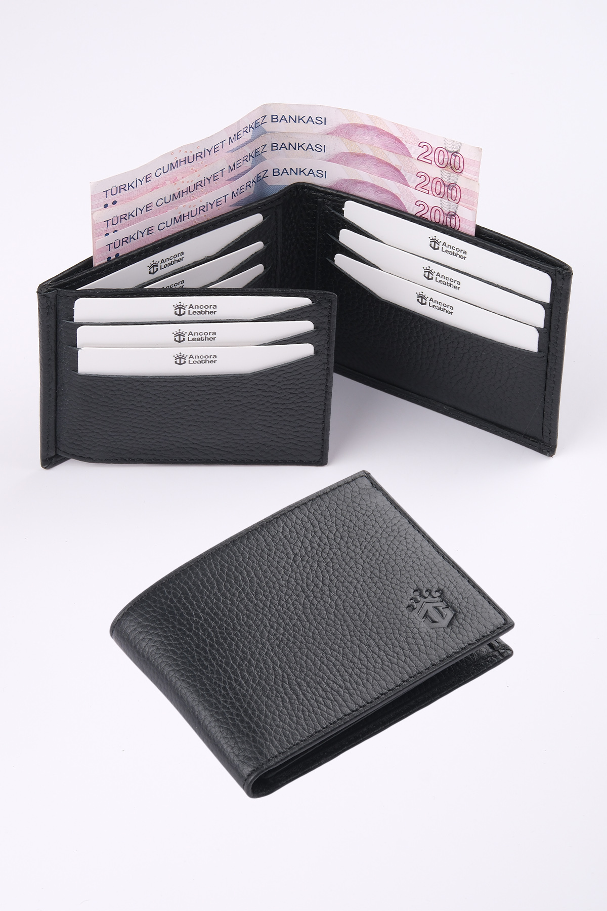 Ancora Leather  Hakiki Deri Erkek Cüzdan-26500-Siyah
