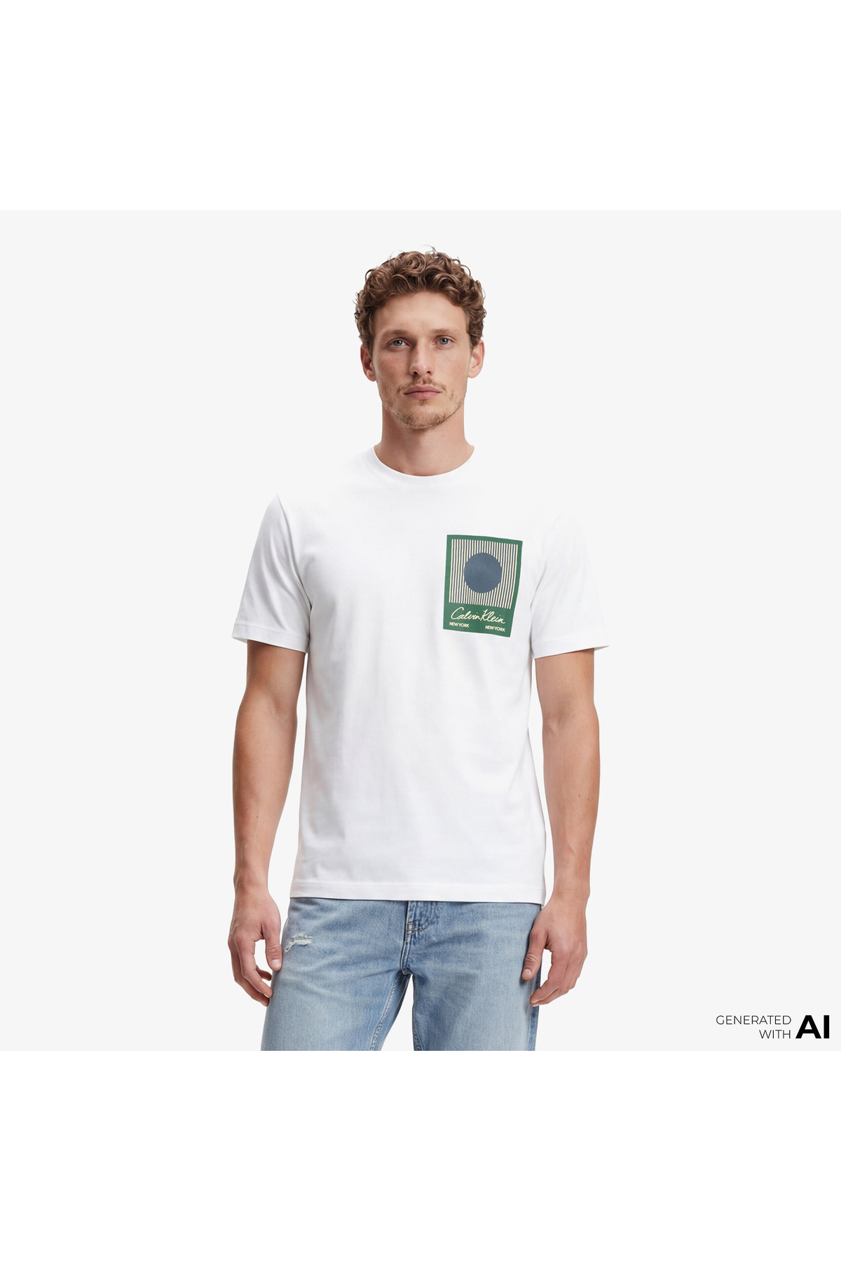 تیشرتمردانهCalvin Kleinسفید