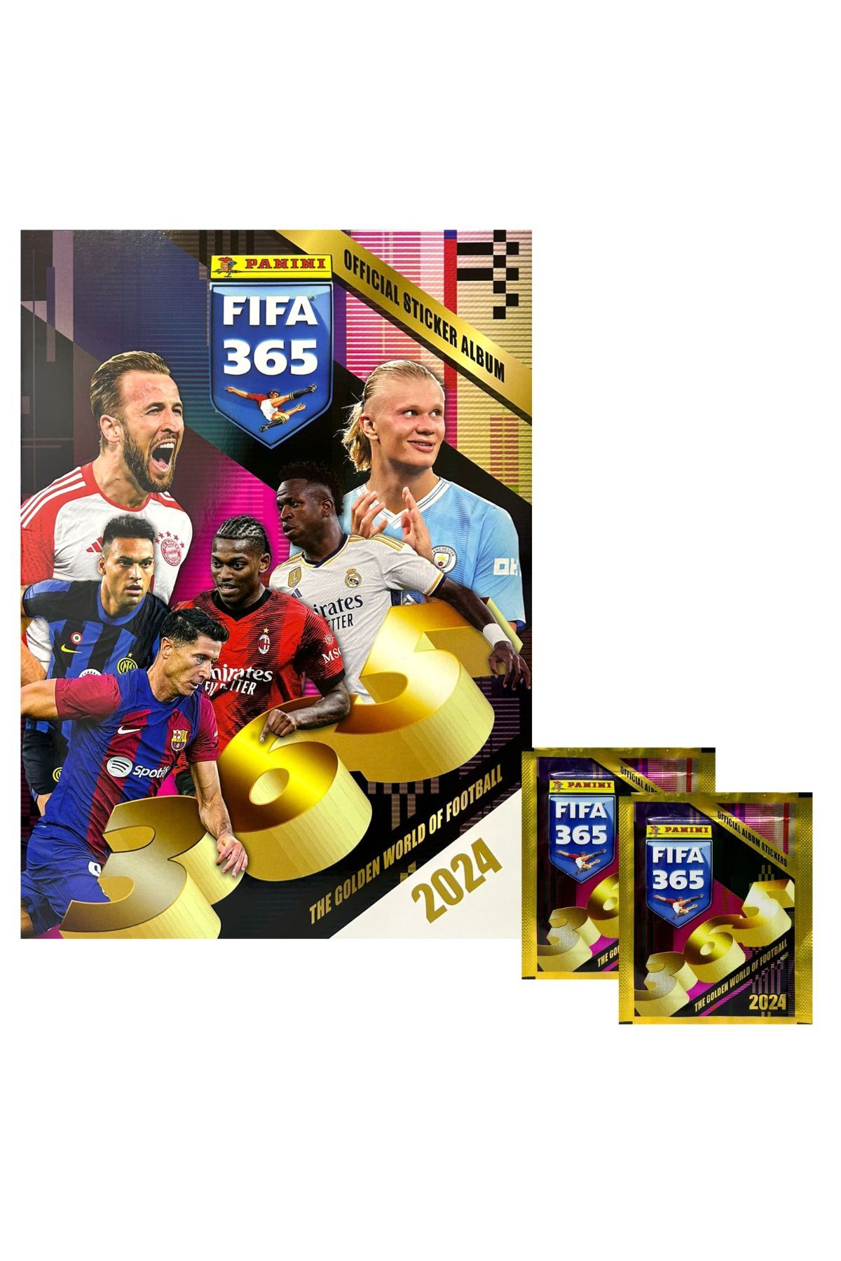 TOYFEST Panini Fifa 365 2024 Futbolcu Stickers Kartları Albümü Dergisi + 52 Paket ( 260 Stickers ) fotoğrafı 6 (önizleme)