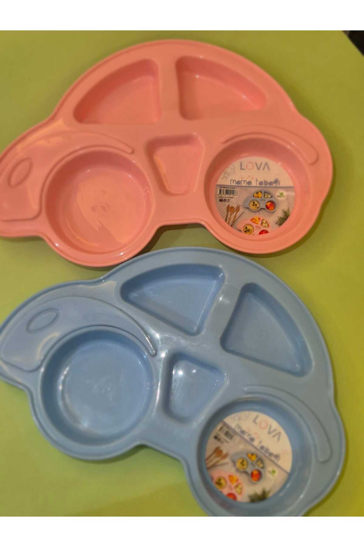Lova PLASTİK MAVİ MAMA TABAĞI ARABA MODEL 30X17 CM fotoğrafı 4 (önizleme)