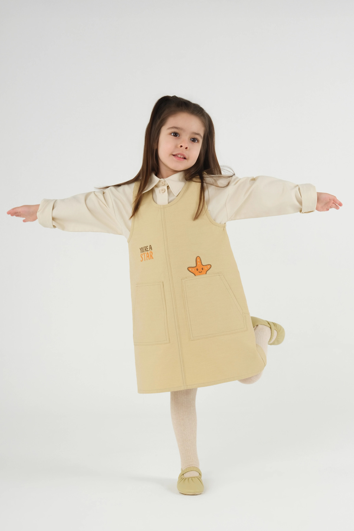 Mioma Kids Cep Detaylı Jile Tereyağ Sarısı fotoğrafı 2 (önizleme)