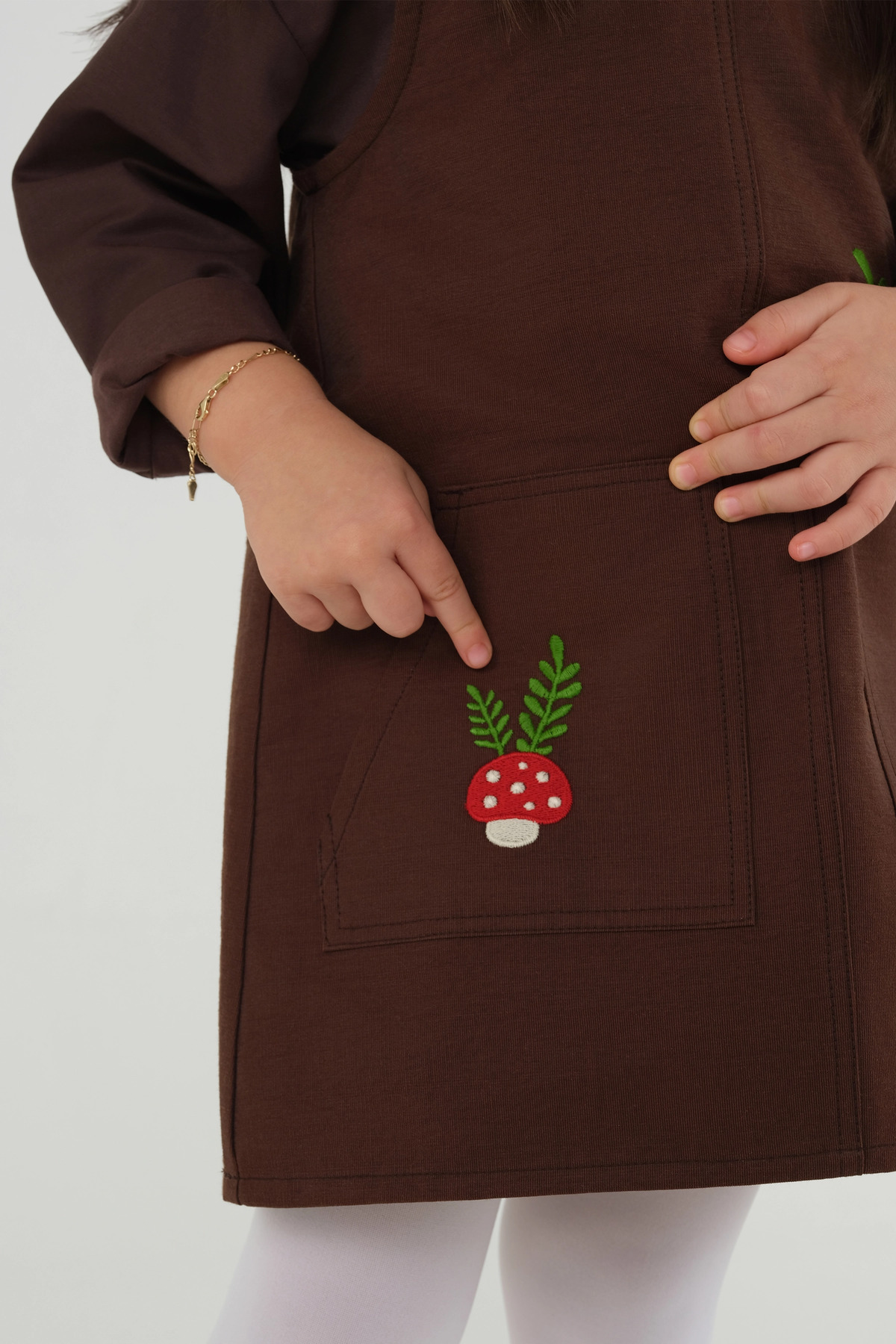 Mioma Kids Cep Detaylı Jile Kahve fotoğrafı 5 (önizleme)