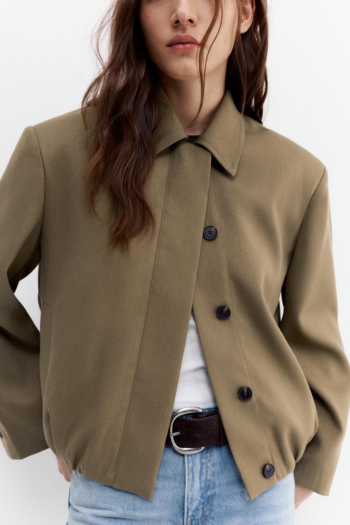 Pull & Bear  Balon kesim tailored fit ceket - Görsel 6