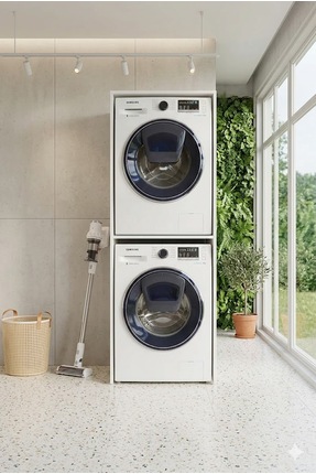 AYDINHOMECLASSİC Banyo Dolabı Çamaşır Ve Kurutma Makinesi Dolabı