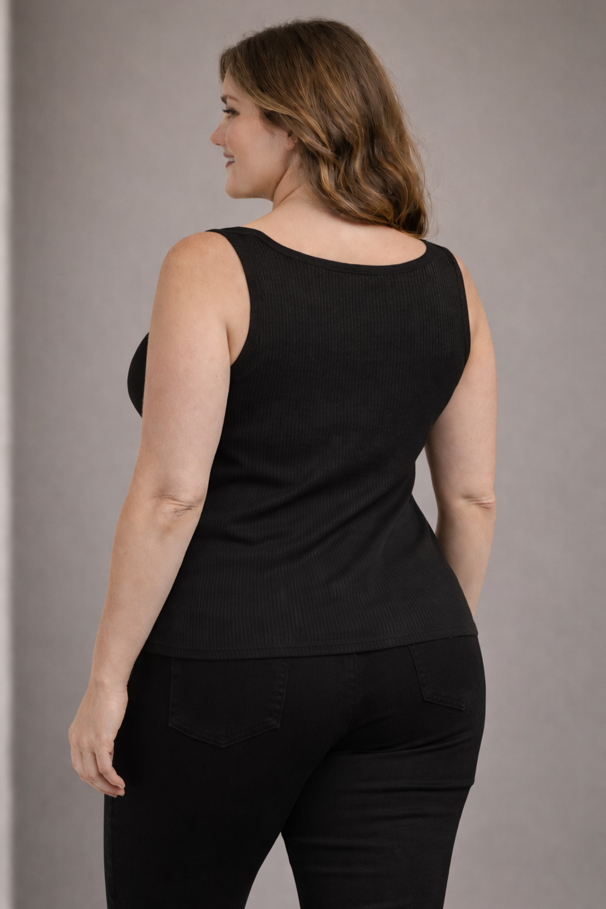 BYSTİLMAN  KADIN SİYAH BÜYÜK BEDEN BLUZ - Görsel 4