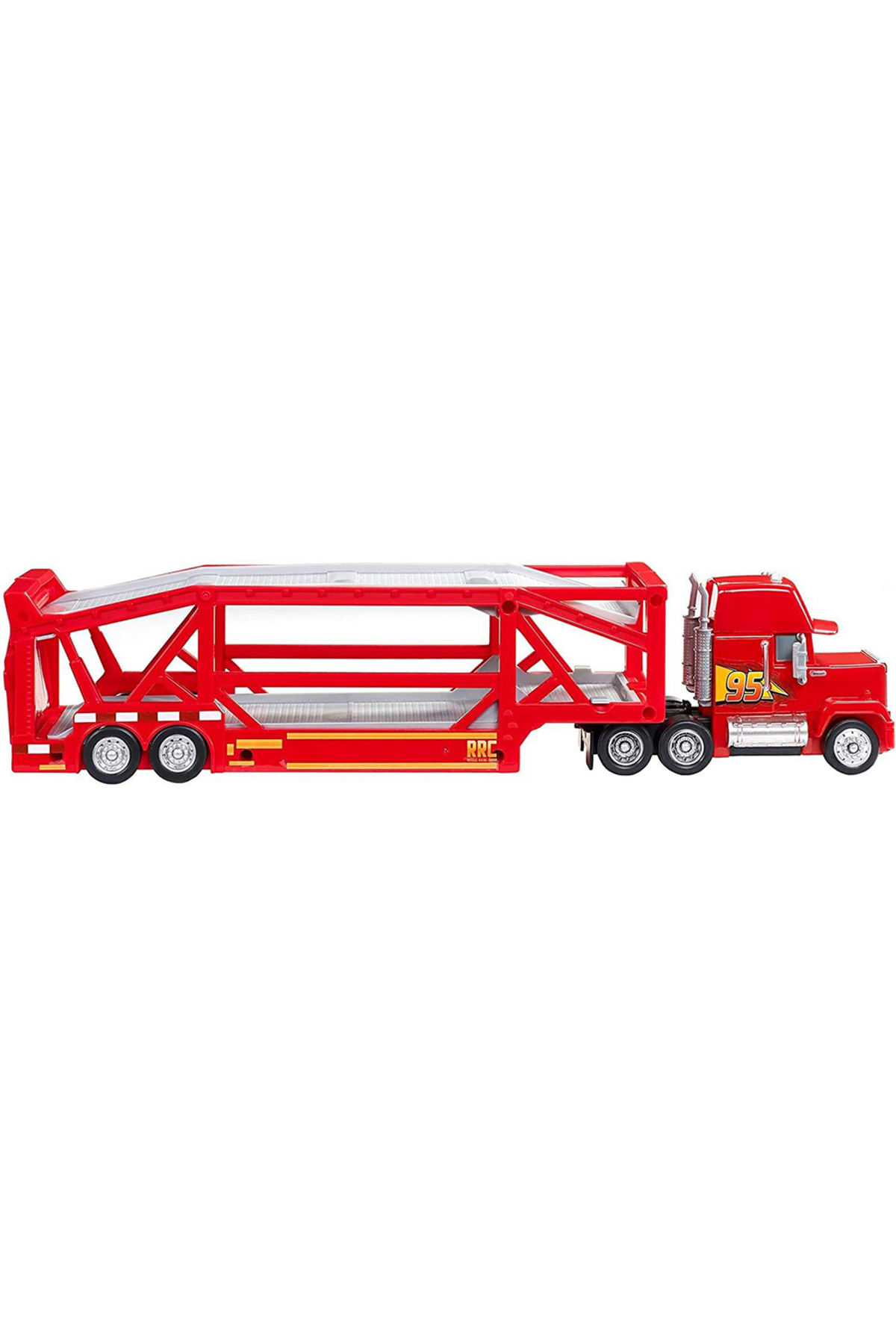 Cars Mack Transporter Tır Araç Taşıma Ve Random 2 Adet 1:55 Ölçek Araba McQueen Orijinal fotoğrafı 2 (önizleme)