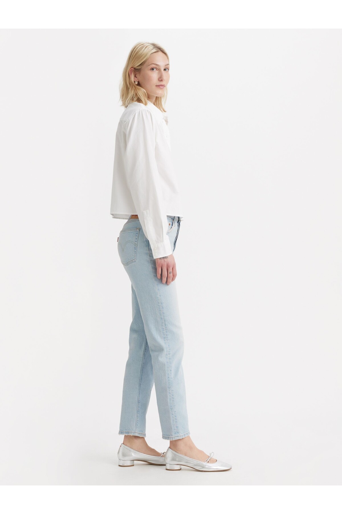 Levi's  501® CROP KADIN AÇIK MAVİ JEAN KOT PANTOLON 36200-0333 - Görsel 5