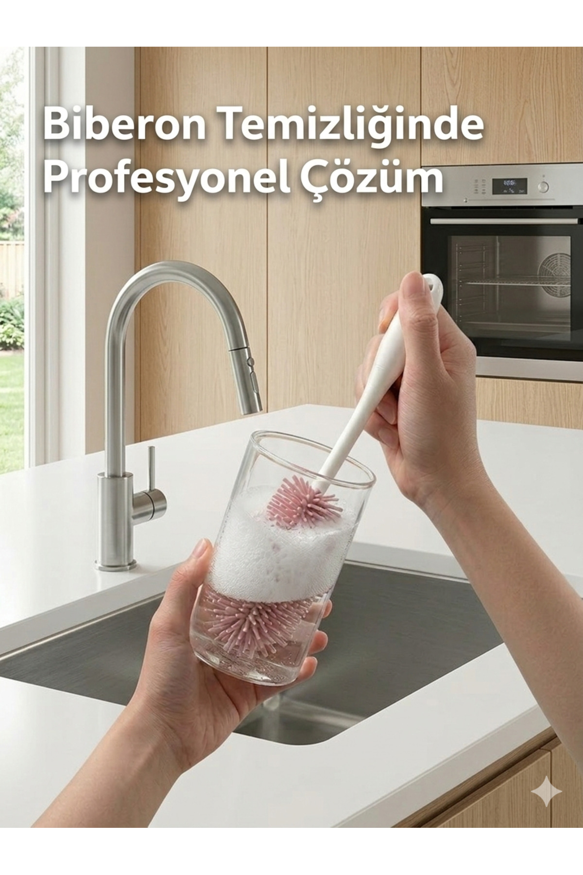CPAZH Co. Biberon ve Şişe Temizleme Fırçası Silikon Süt Şişe Bardak Termos Sürahi fotoğrafı 2 (önizleme)