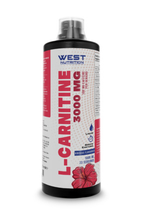 West Nutrition L-karnitin ( L-carnitine ) 3000 Mg 1000 ml 33 Servis Hibiskus ...