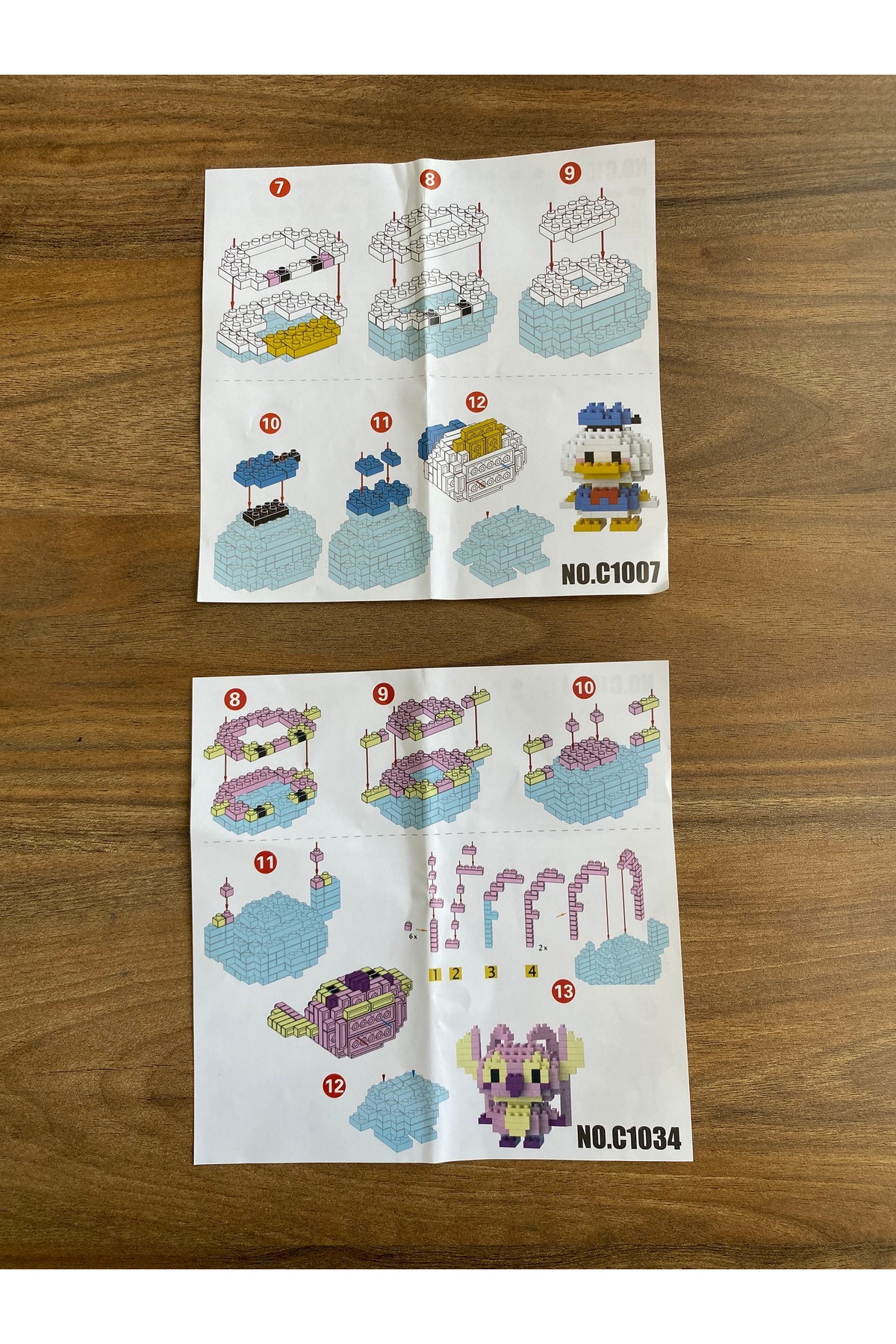 Bricks 🧩 Mini Donald Duck & Stitch 2’li Set Mikro Blok Karakter Yapım Seti – Koleksiyonluk Figür fotoğrafı 3 (önizleme)
