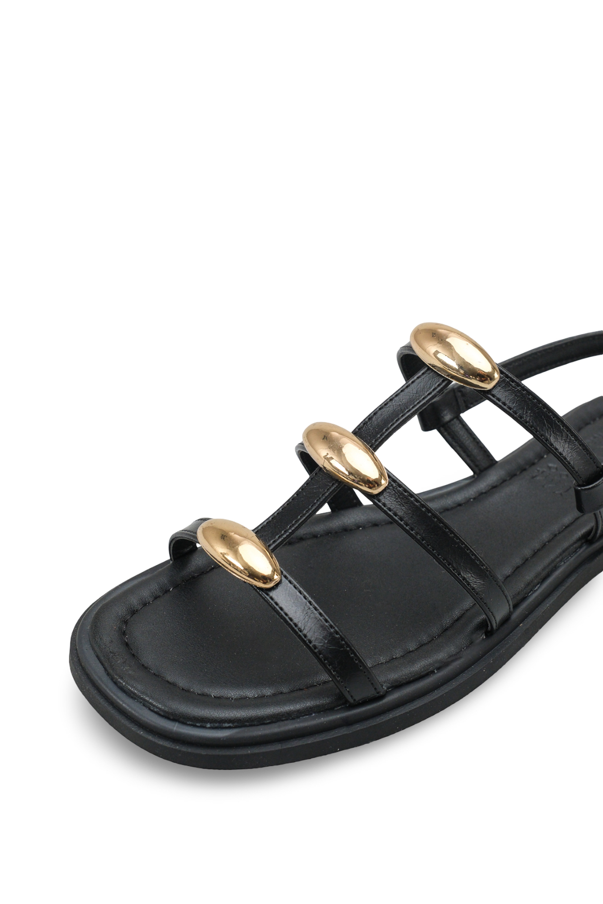 Riccon  Kadın Sandalet 00121003 Siyah Rustik - Görsel 2