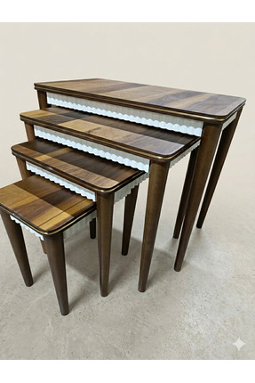 Hdbhome Vera dörtlü zigon ceviz kaplama