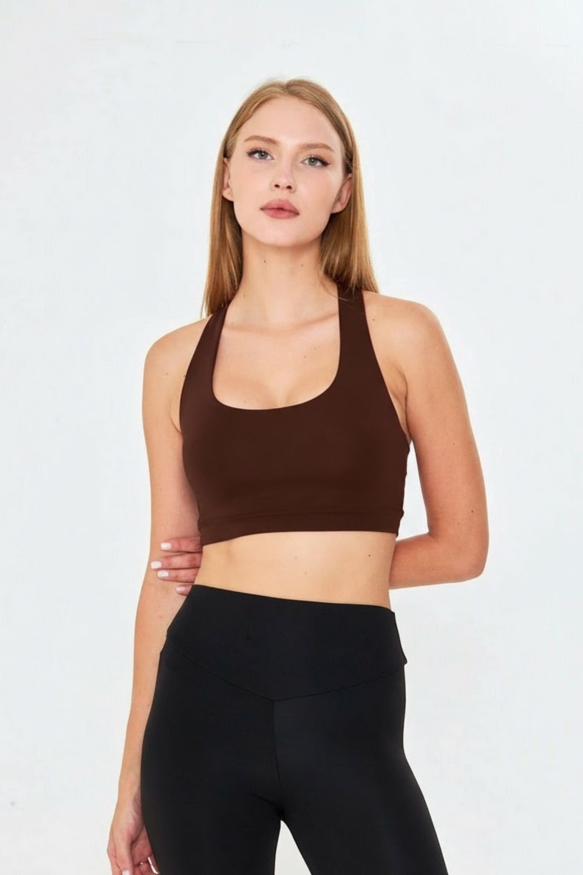 FLAMOVA SIRT ÇAPRAZ DETAYLI SPOR SÜTYENİ SPOR BRALET