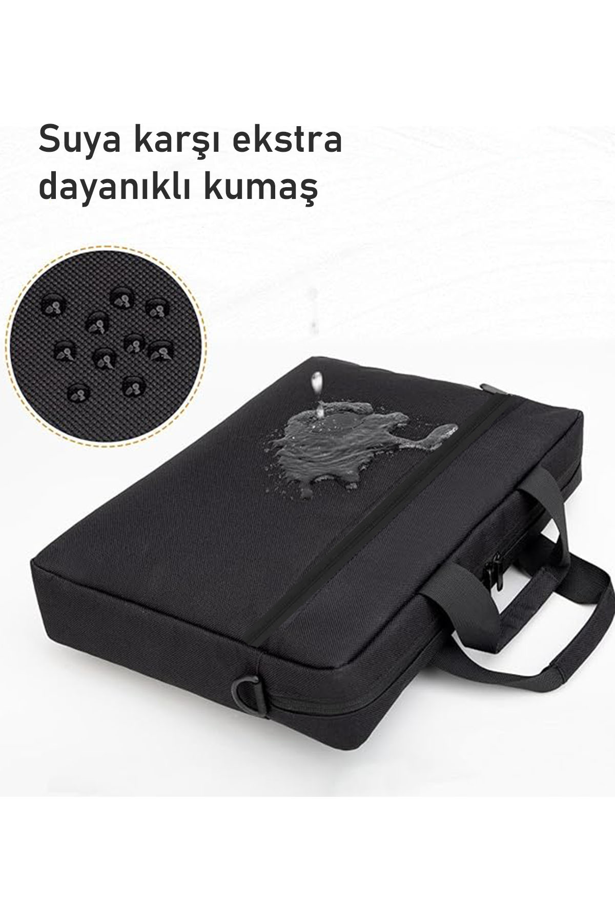 the modawest  15.6-16.1 Inç Uyumlu Evrak Laptop Notebook Çantası - Görsel 4