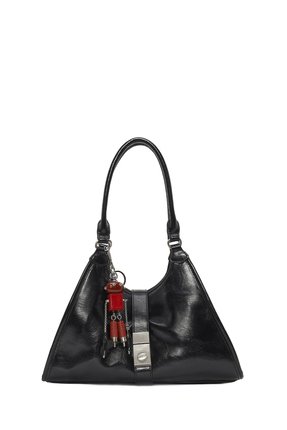 Derimod Kadın Siyah Charmlı Omuz Çantası 25WBD254418
