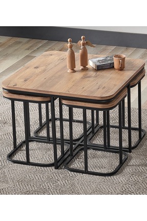 akconcept 5li orta ve zigon sehpa takım sehpa