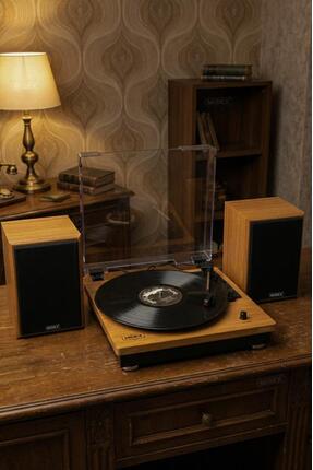 Midex MTX-450 Nostaljik Pikap Plak Çalar Ekstra Hoparlörlü Bluetooth