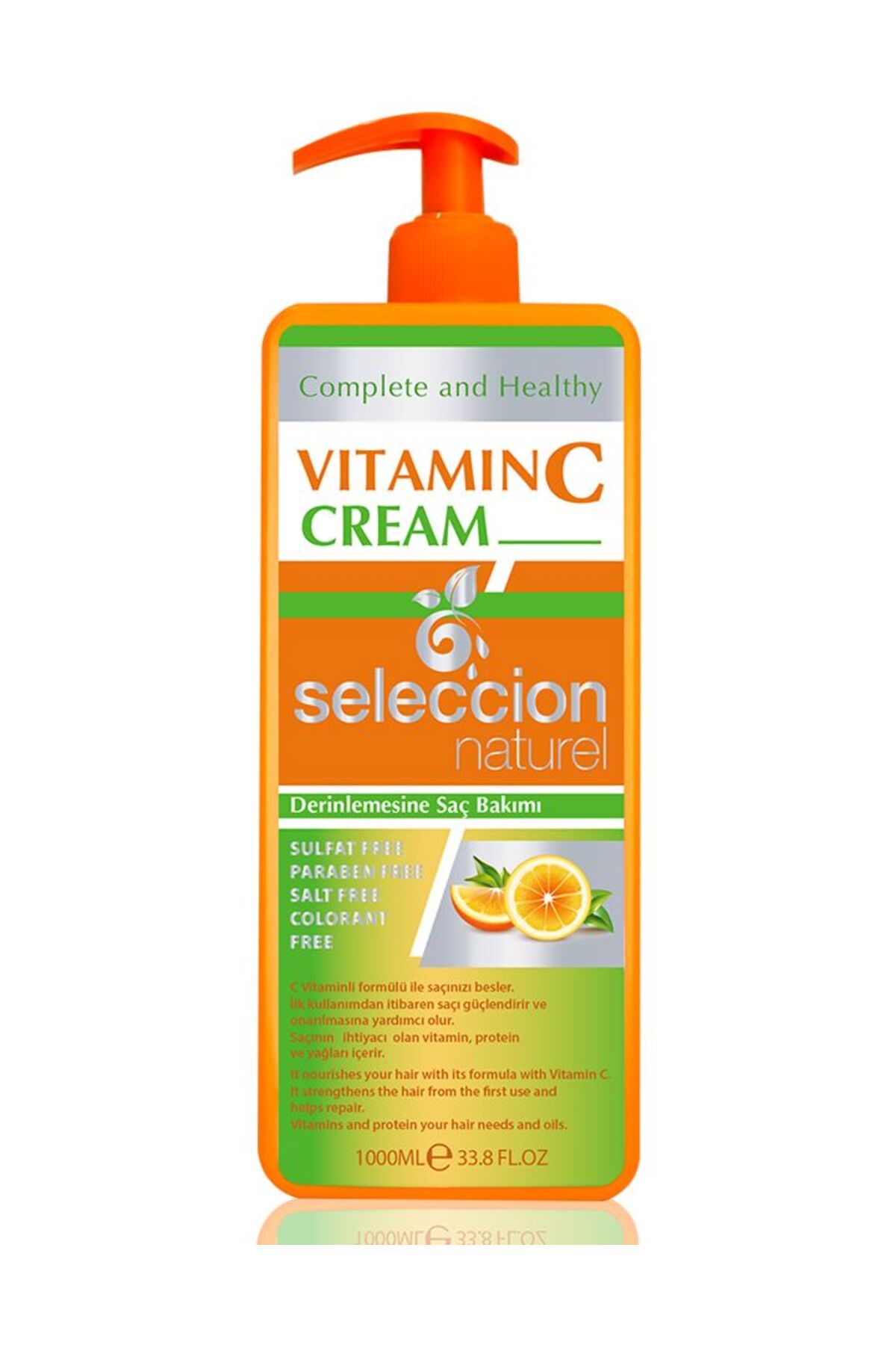 Seleccion Naturel Vitamin C Saç Bakım Kremi 1000 ml – Derinlemesine Nem ve Parlaklık — SN-VCC-1000ML