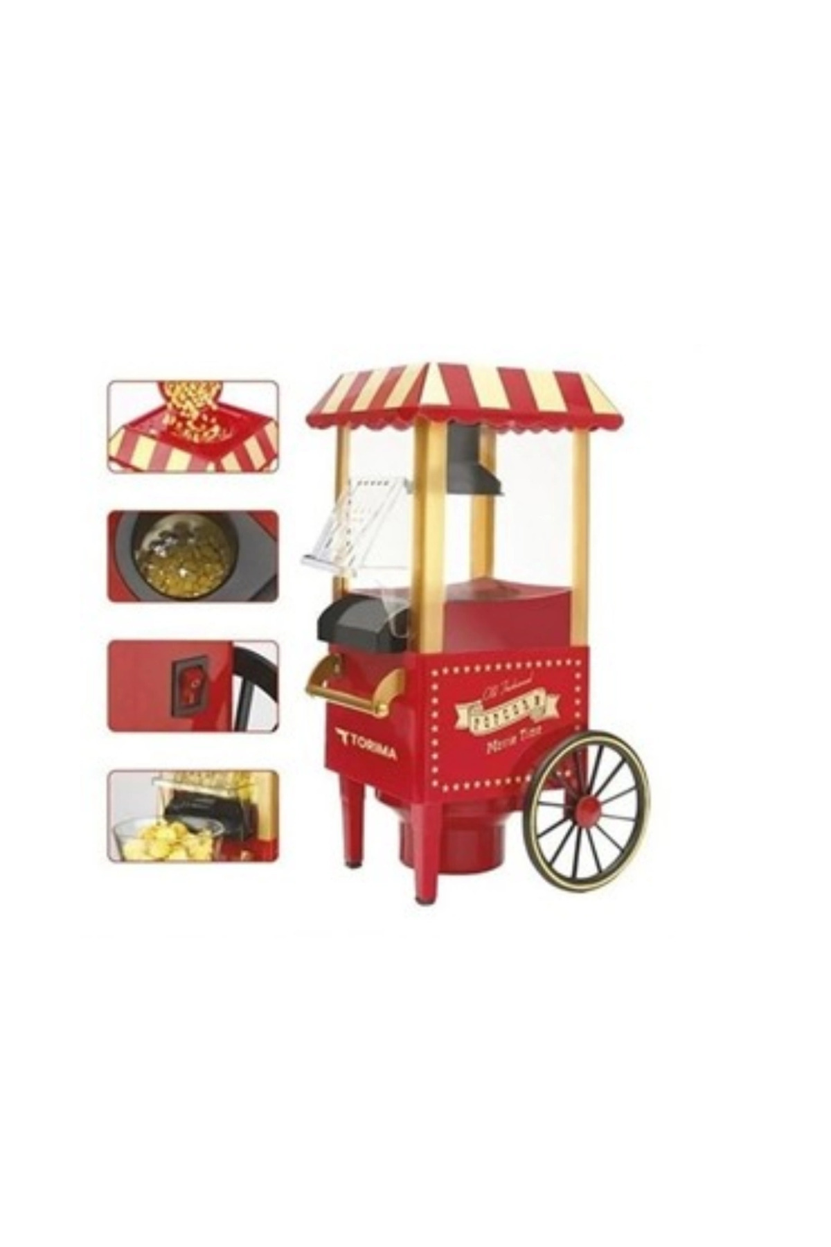 Terrien Sağlıklı Atıştırmalıklar İçin Yağsız Popcorn Makinesi fotoğrafı 5 (önizleme)