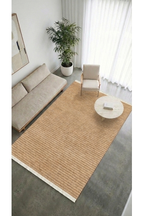 Halispecial Liora Kilim Hardal Oturma Odası-Salon-Mutfak-Kaymaz Taban-Yıkanab...